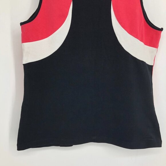 Reitman's Black, Red & White Round neck Athletic Muscle Tank Top size M Petite - Picture 8 of 12